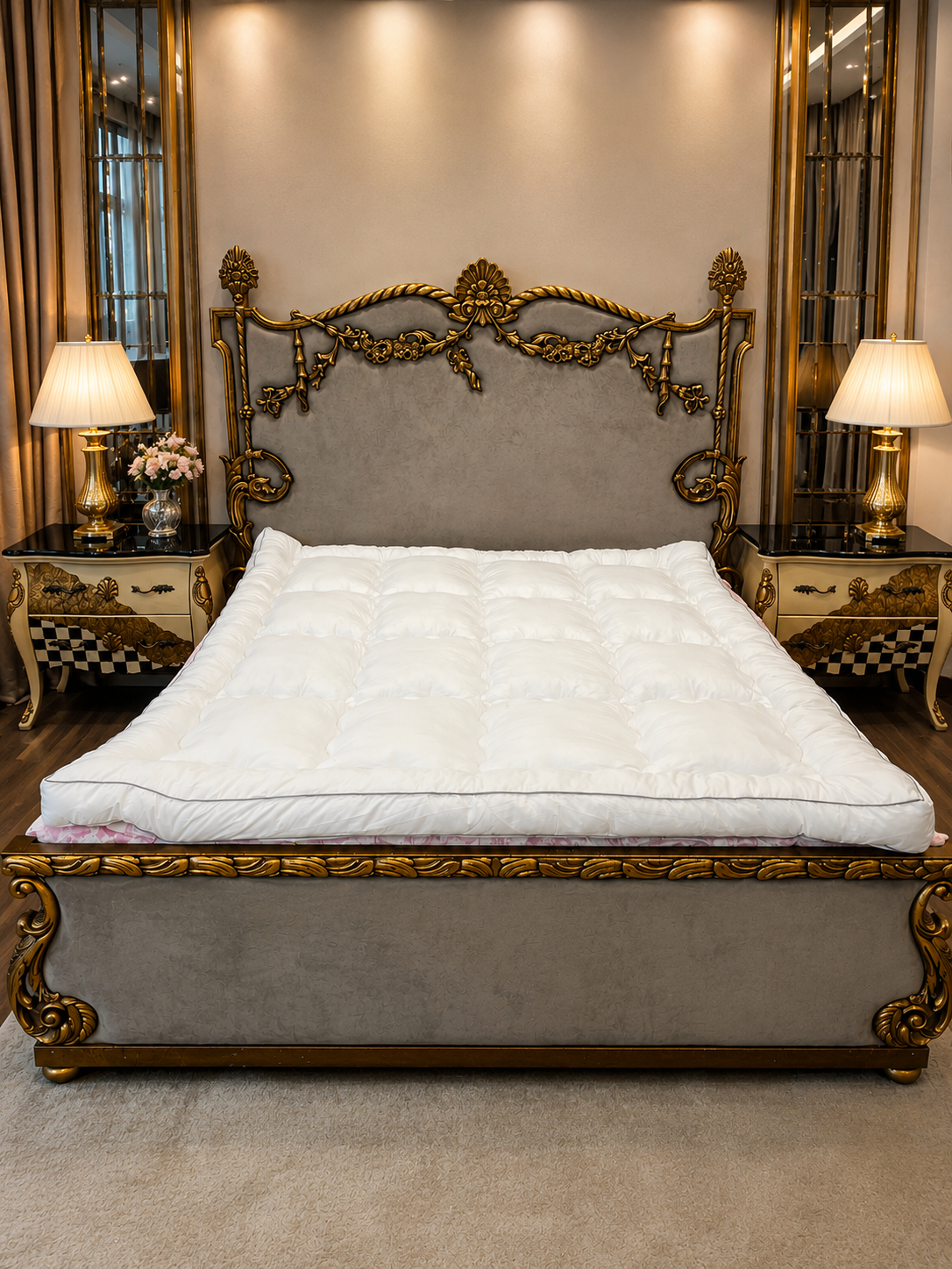 medicated Mattress Topper White