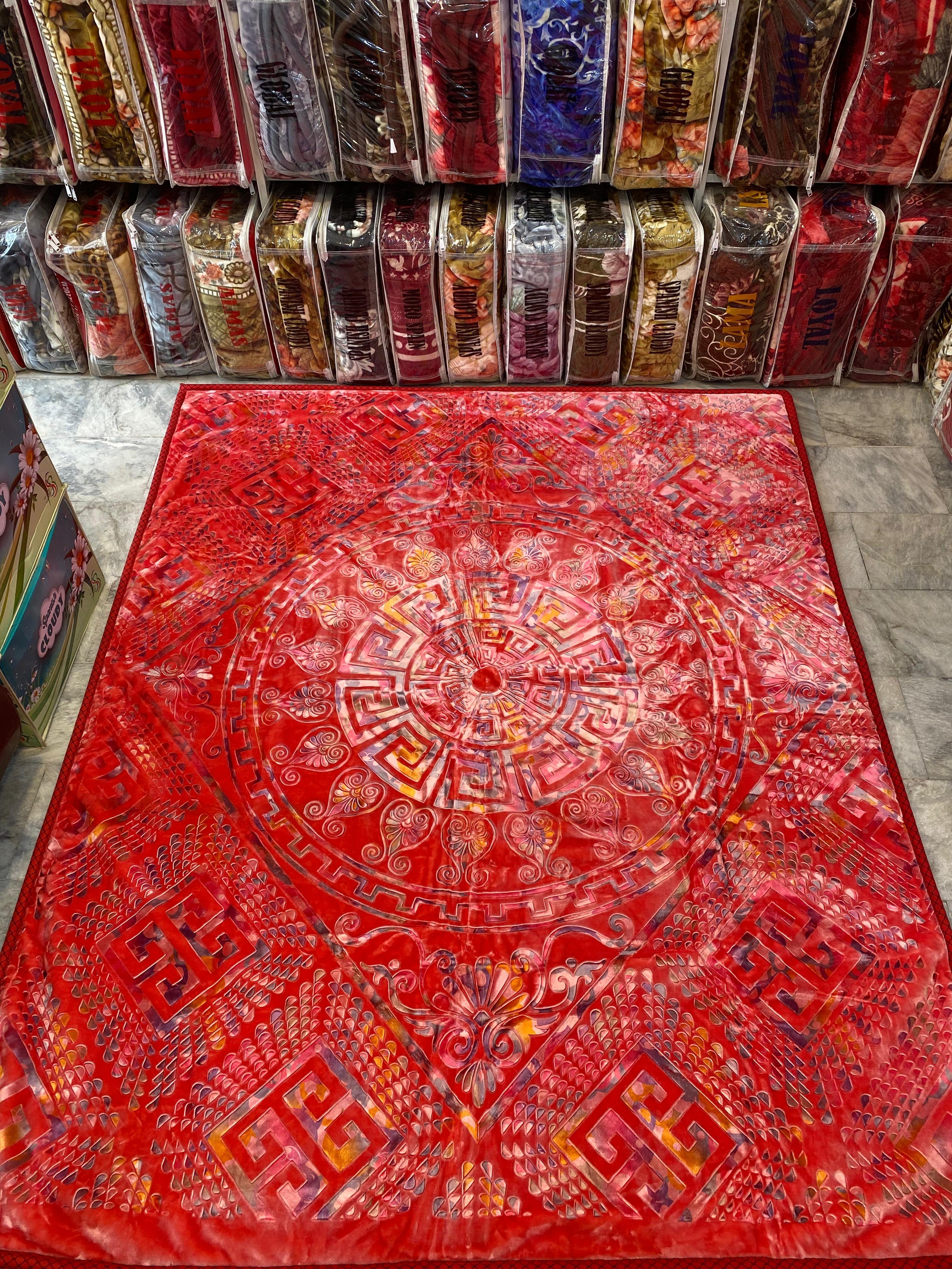 1️⃣ PC Versace BLANKET/KAMBLE Dark pink