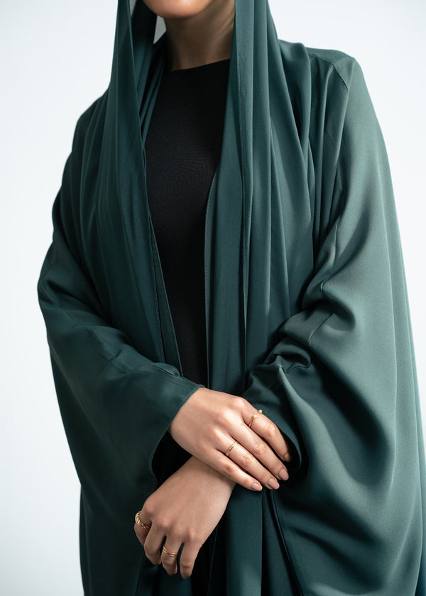 OMBRE Shaded BLACK - LONG CAPE ABAYA