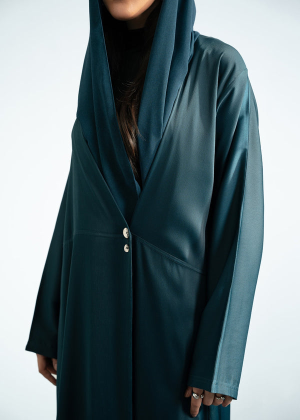TEAL - ASYMMETRIC ABAYA