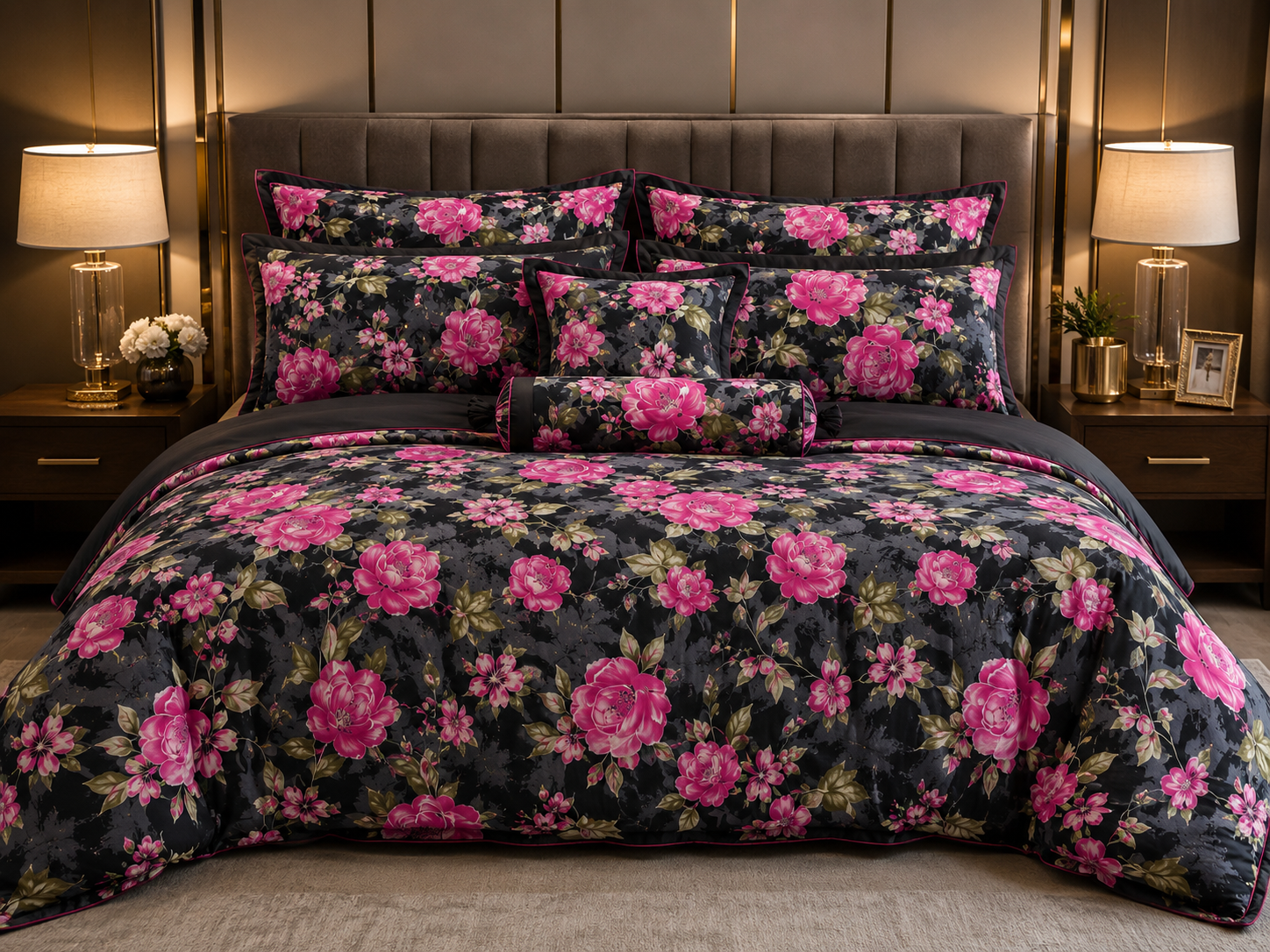 Pure Cotton Bedsheet new Black