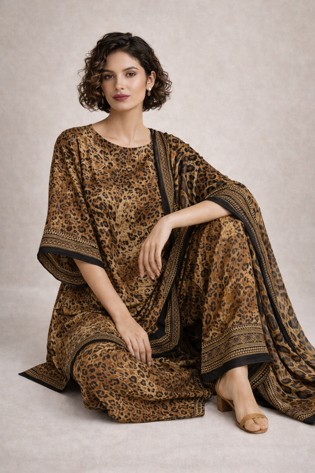 Unstitched 3pcs Lawn printed Collection Cheeta