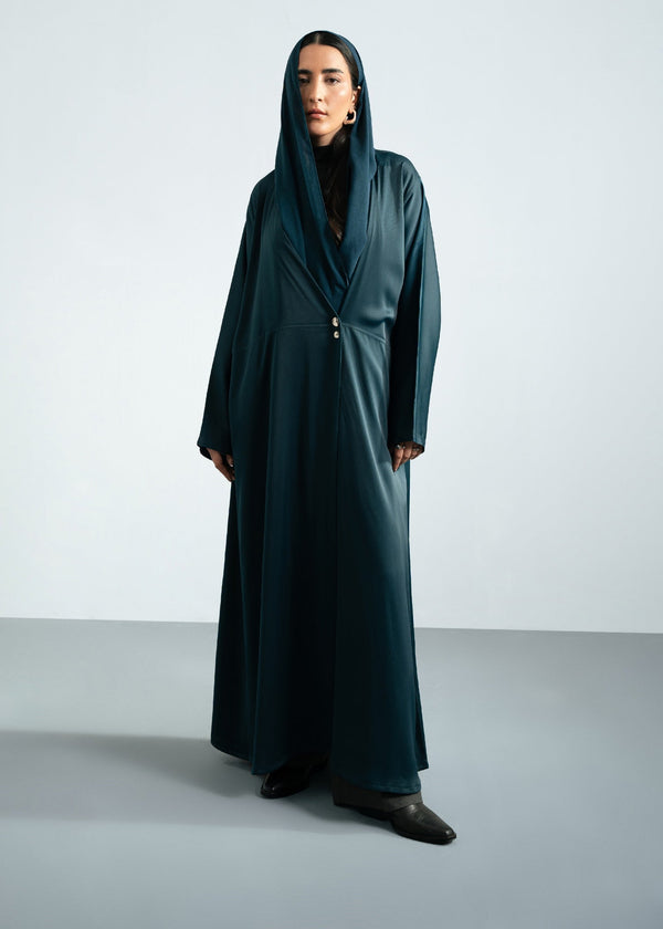 TEAL - ASYMMETRIC ABAYA