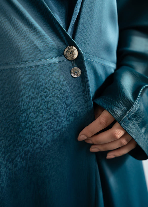 TEAL - ASYMMETRIC ABAYA