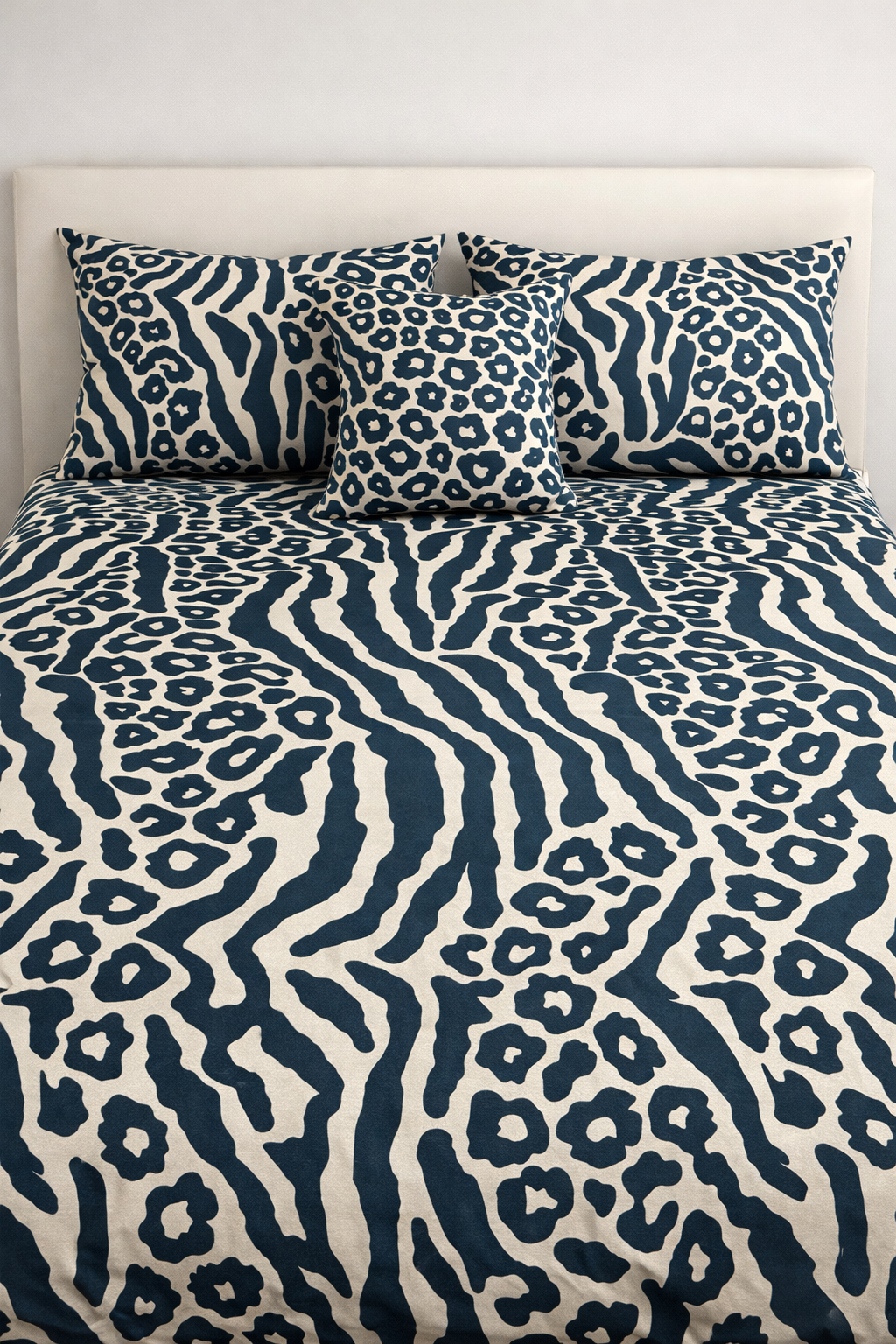 Pure Cotton Bedsheet cheeta  gold