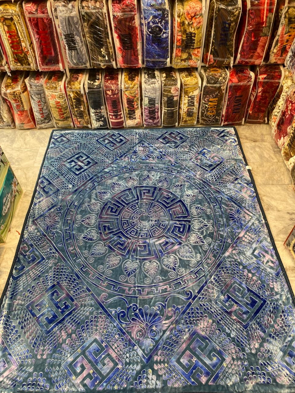 1️⃣ PC Versace BLANKET/KAMBLE Blue