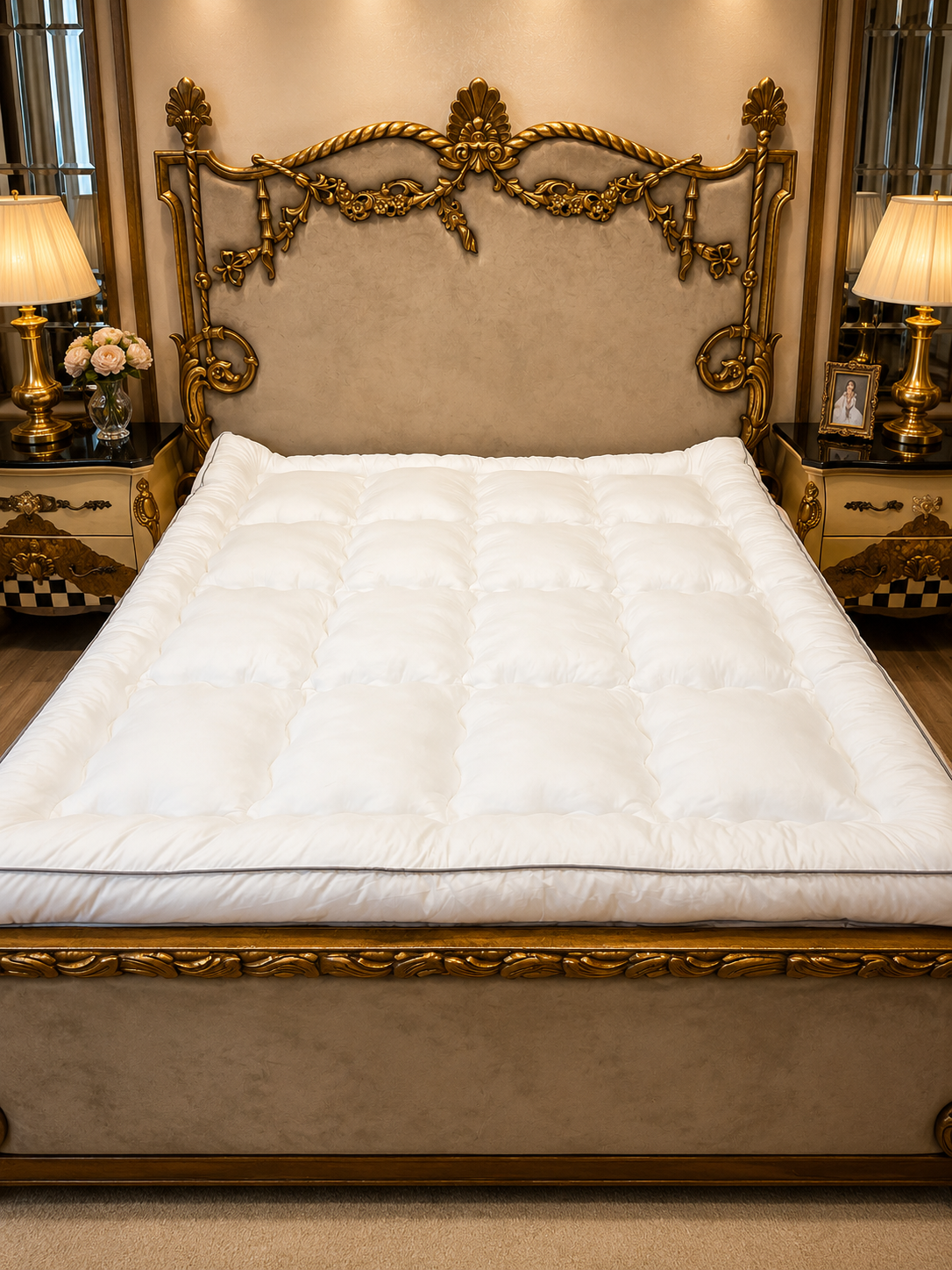 medicated Mattress Topper White