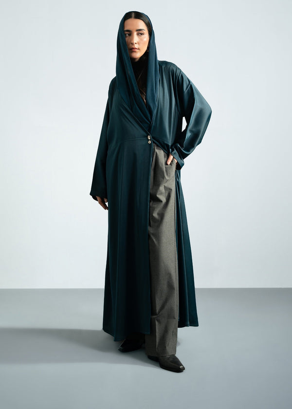 TEAL - ASYMMETRIC ABAYA