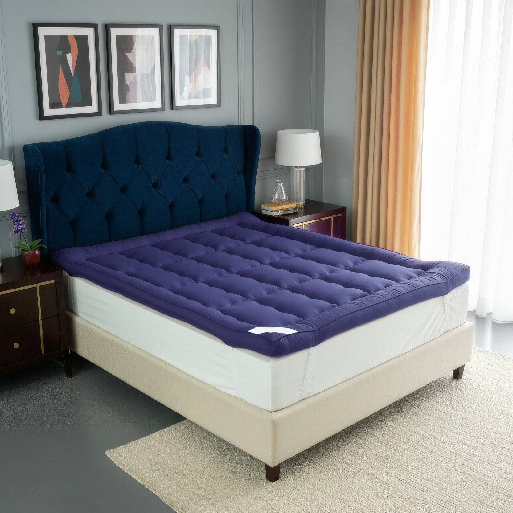 medicated Mattress Topper Blue
