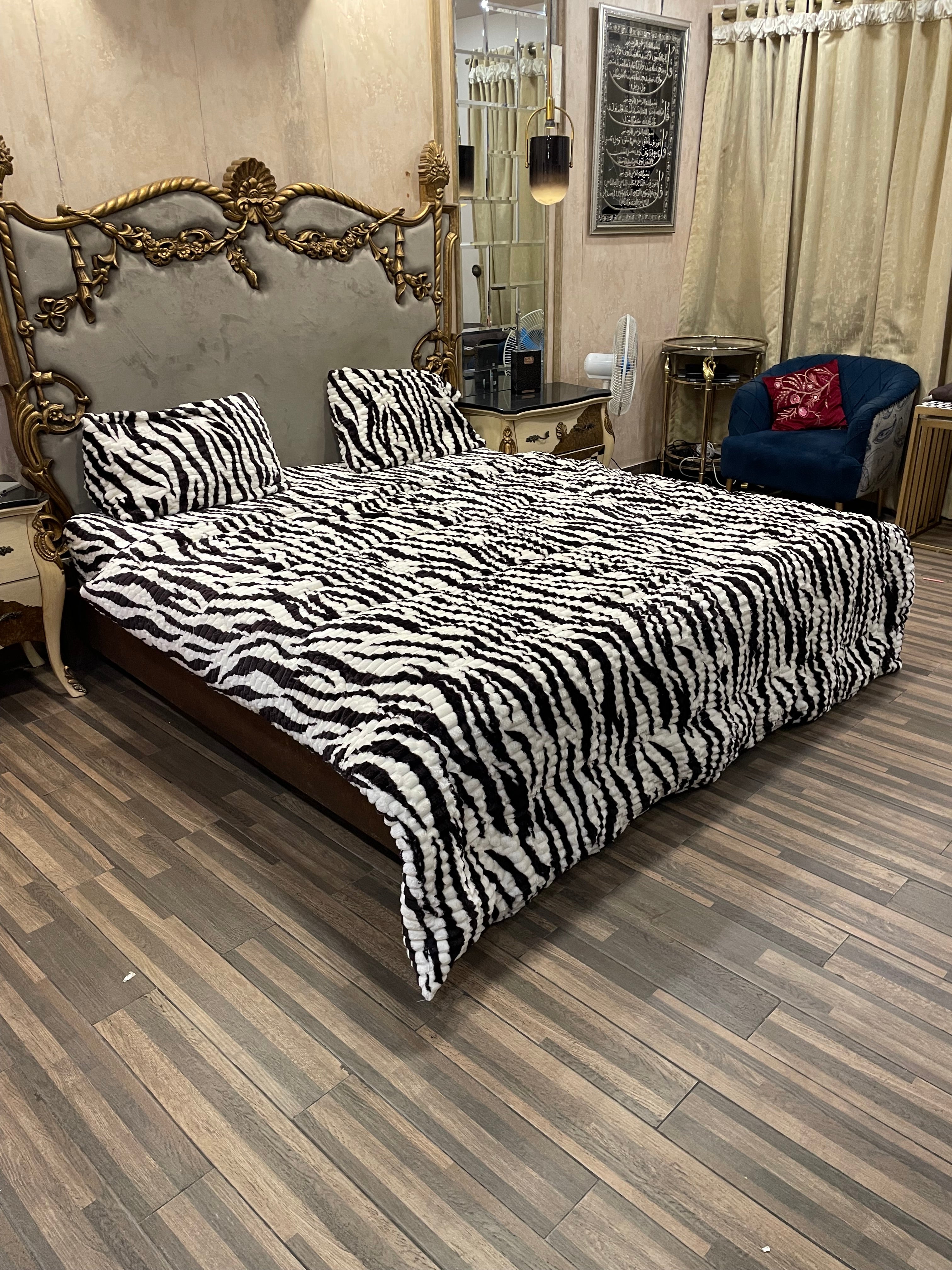 Zebra 4️⃣PC Razai set