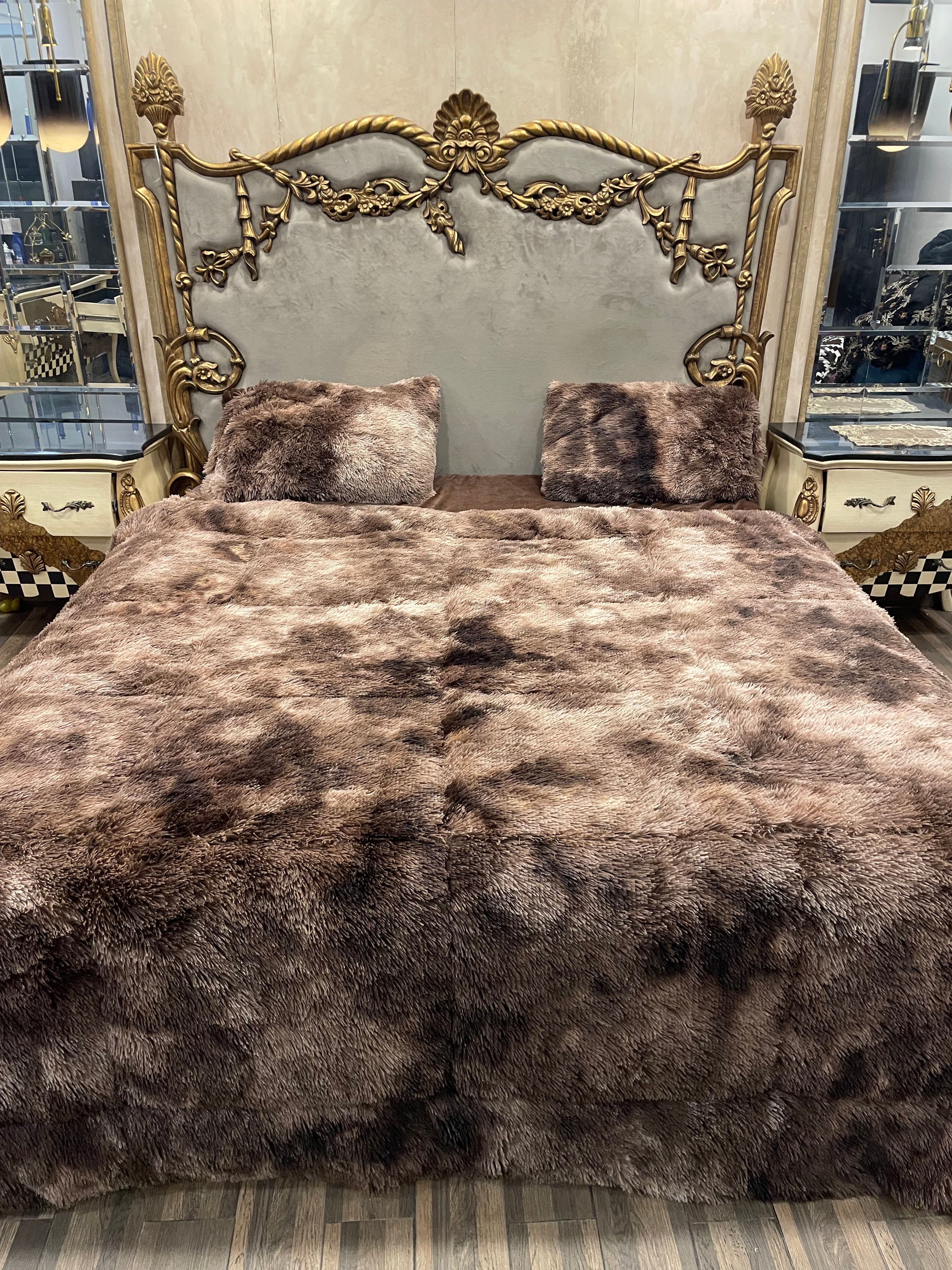 Shaded Shaggy Brown4️⃣PC Razai set