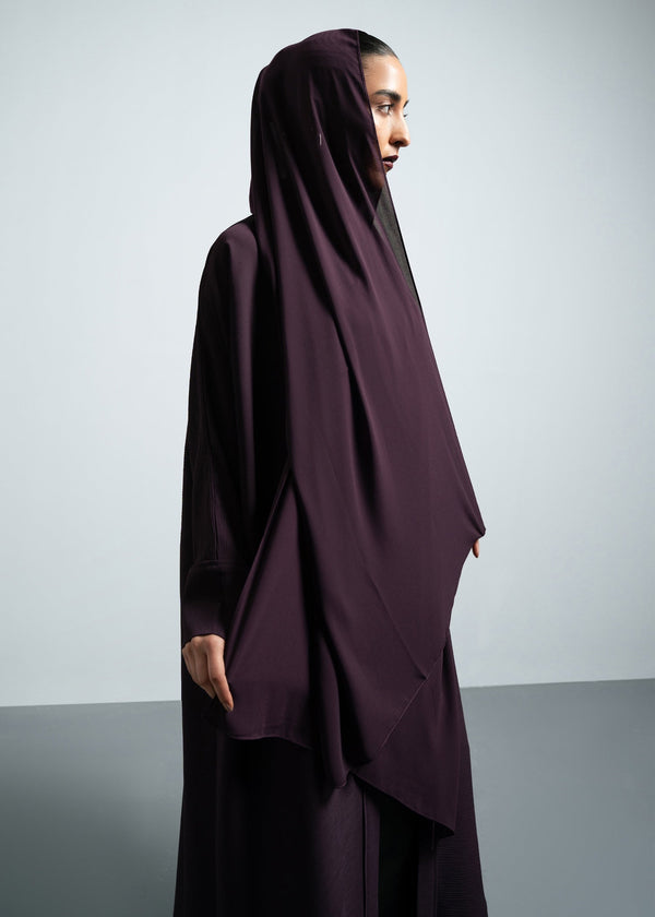 PURPLE - KIMONO TEXTURED ABAYA