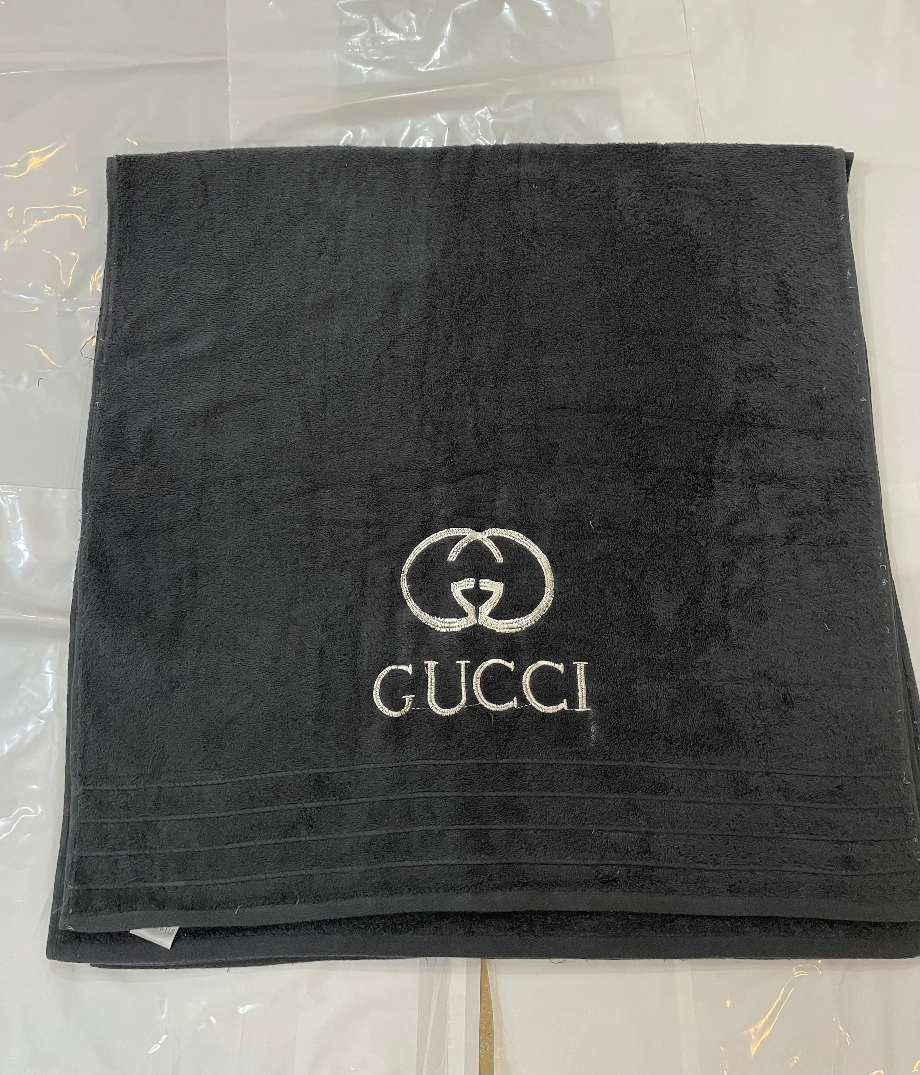 Gucci Export Quality Towel Embroided (Pack of 2 ) Black