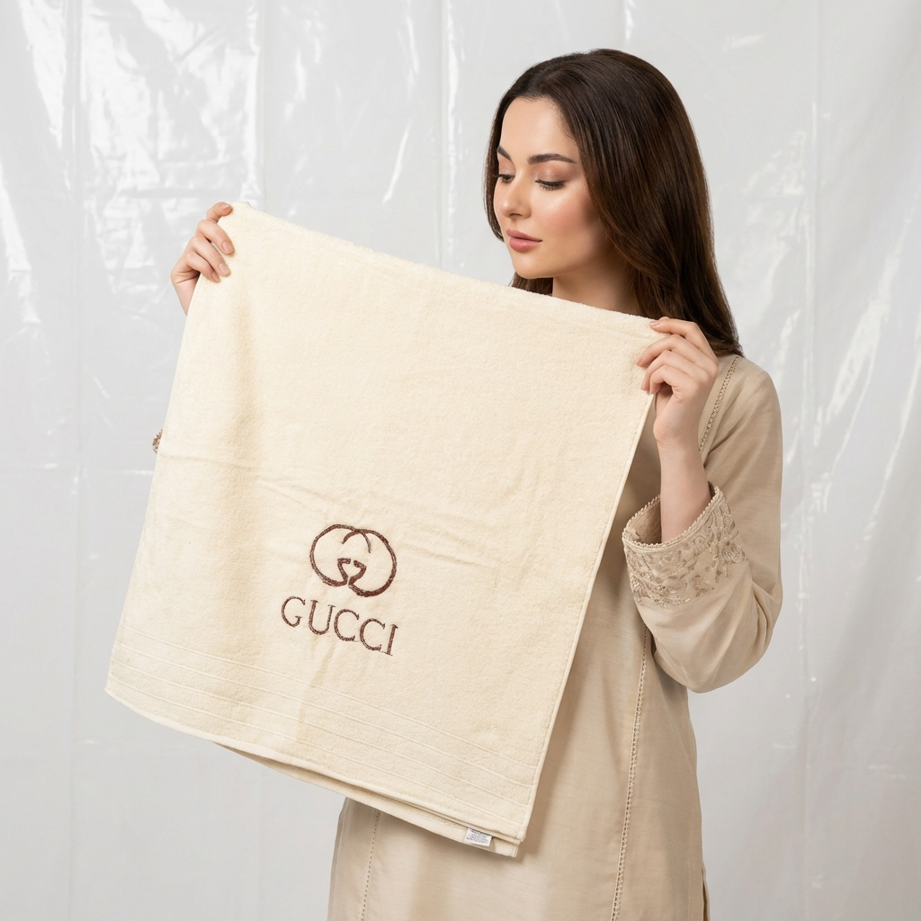 Gucci Export Quality Towel Embroided (Pack of 2 )