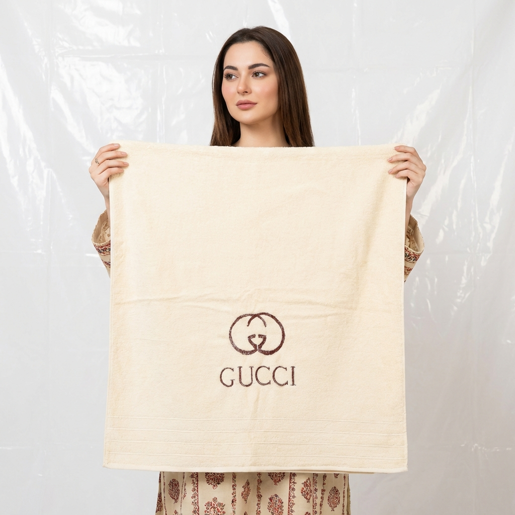 Gucci Export Quality Towel Embroided (Pack of 2 )