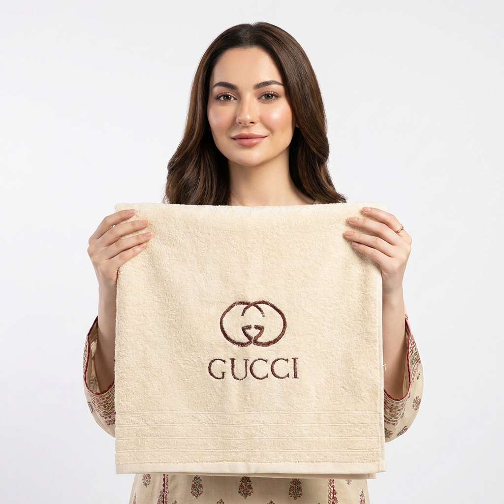 Gucci Export Quality Towel Embroided (Pack of 2 )
