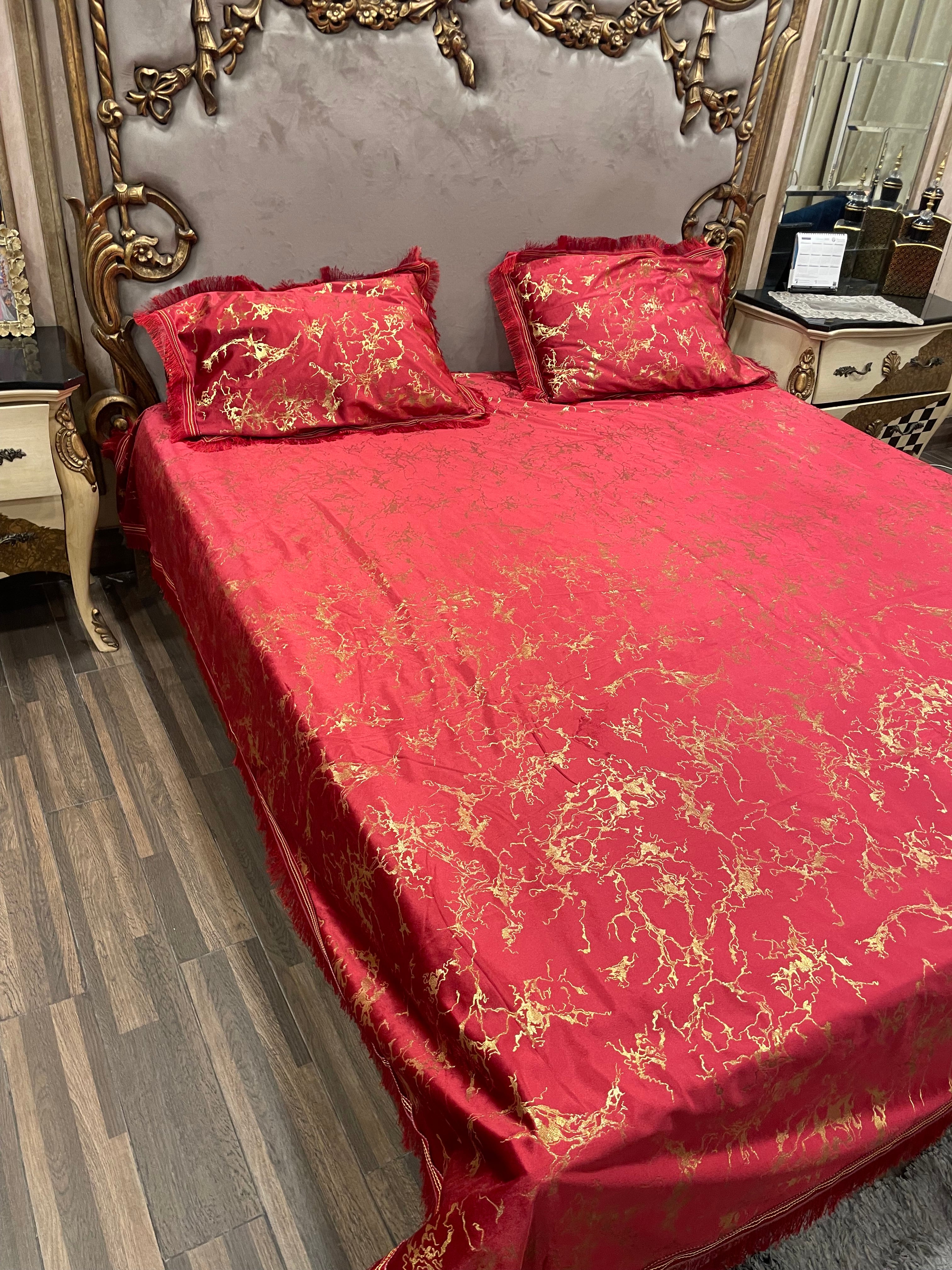 3️⃣PC  texture velvet BEDSHEET
