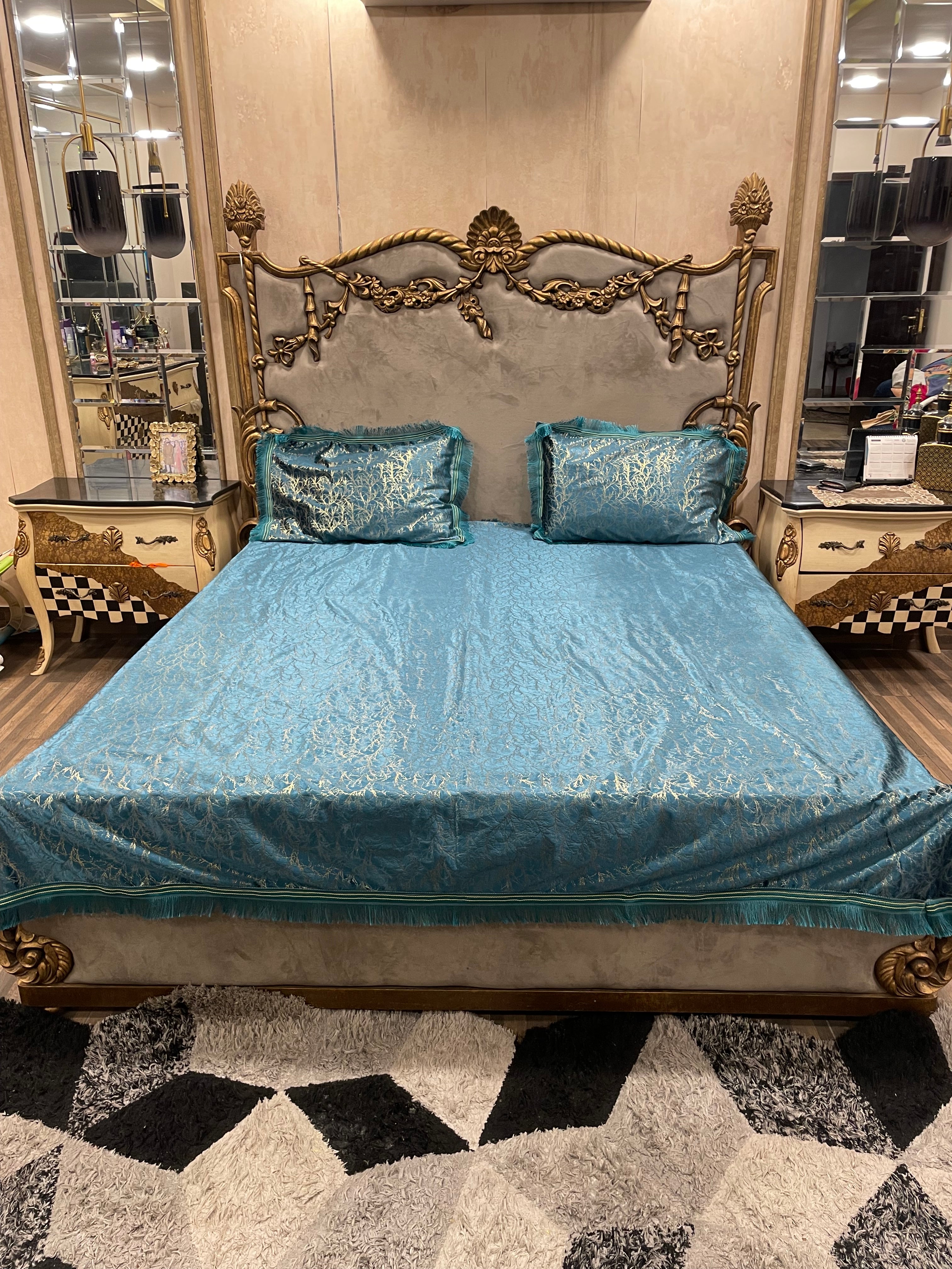 3️⃣PC  texture velvet BEDSHEET