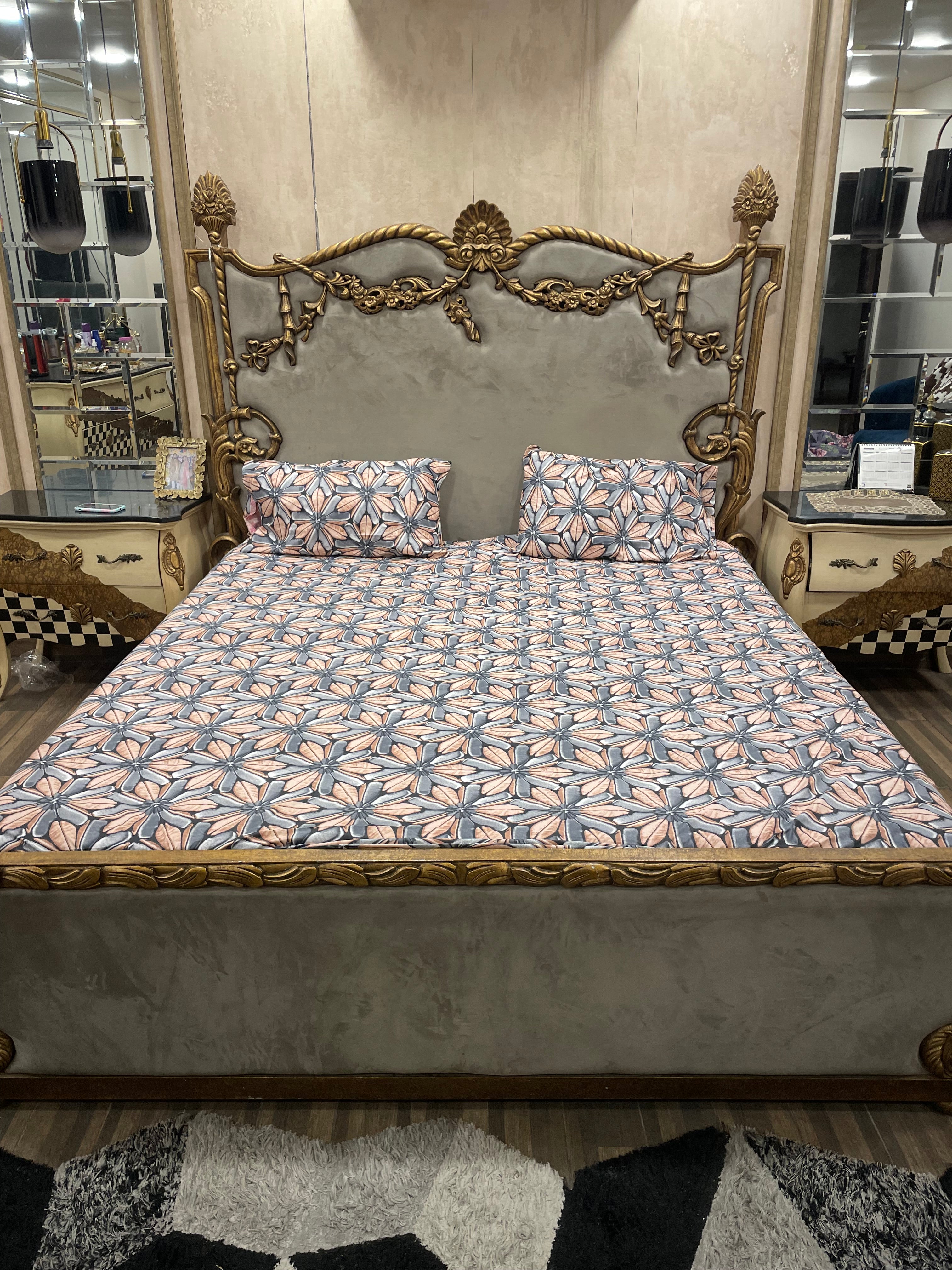 Pure Cotton  fitted Bedsheet