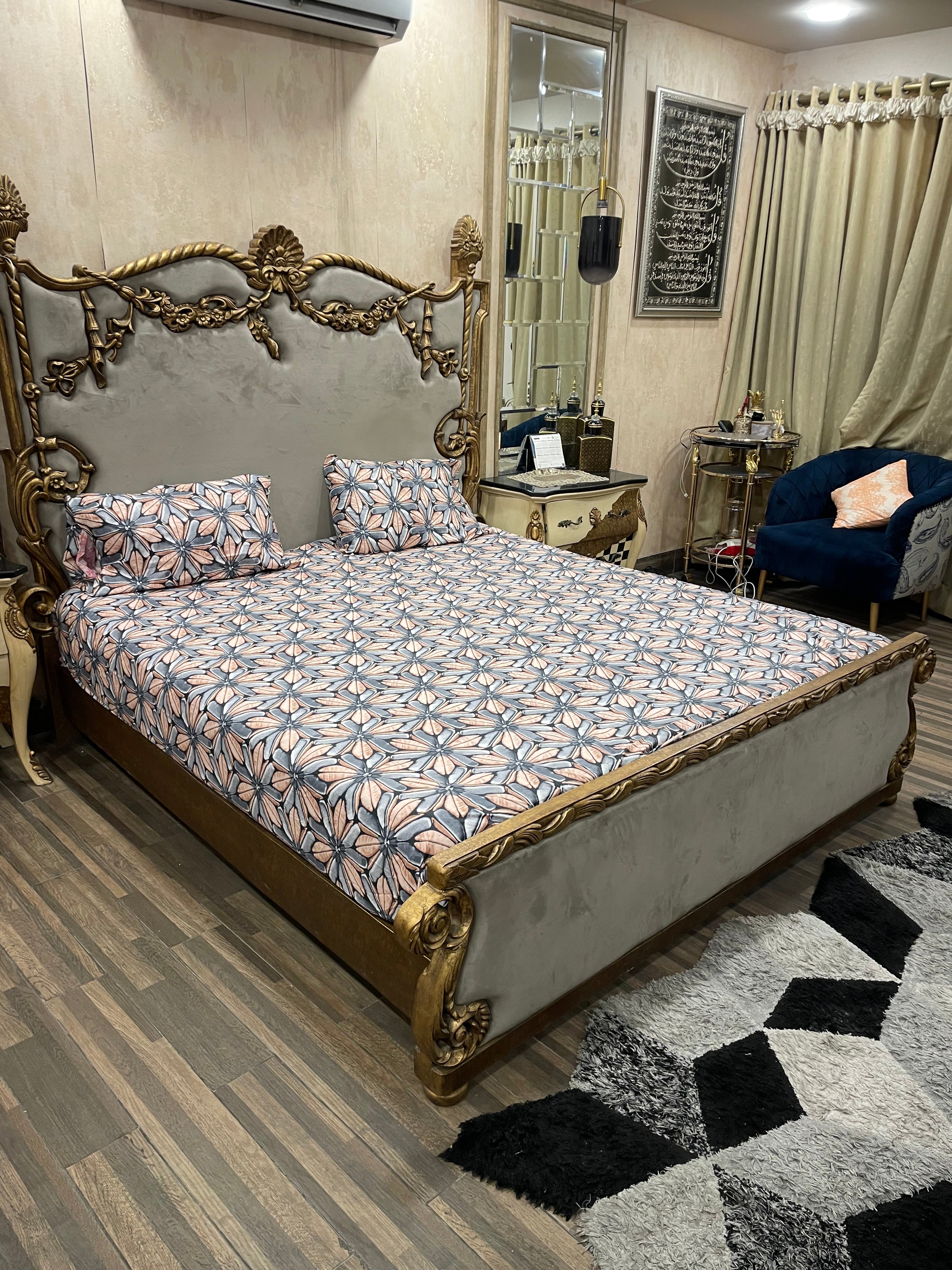 Pure Cotton  fitted Bedsheet