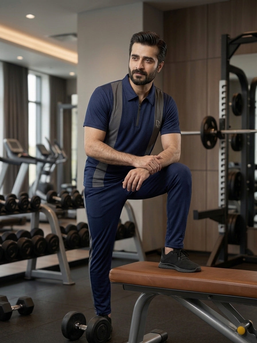 Dior-Dior Dri-Fit Premium Quality Tracksuit Blue Gray