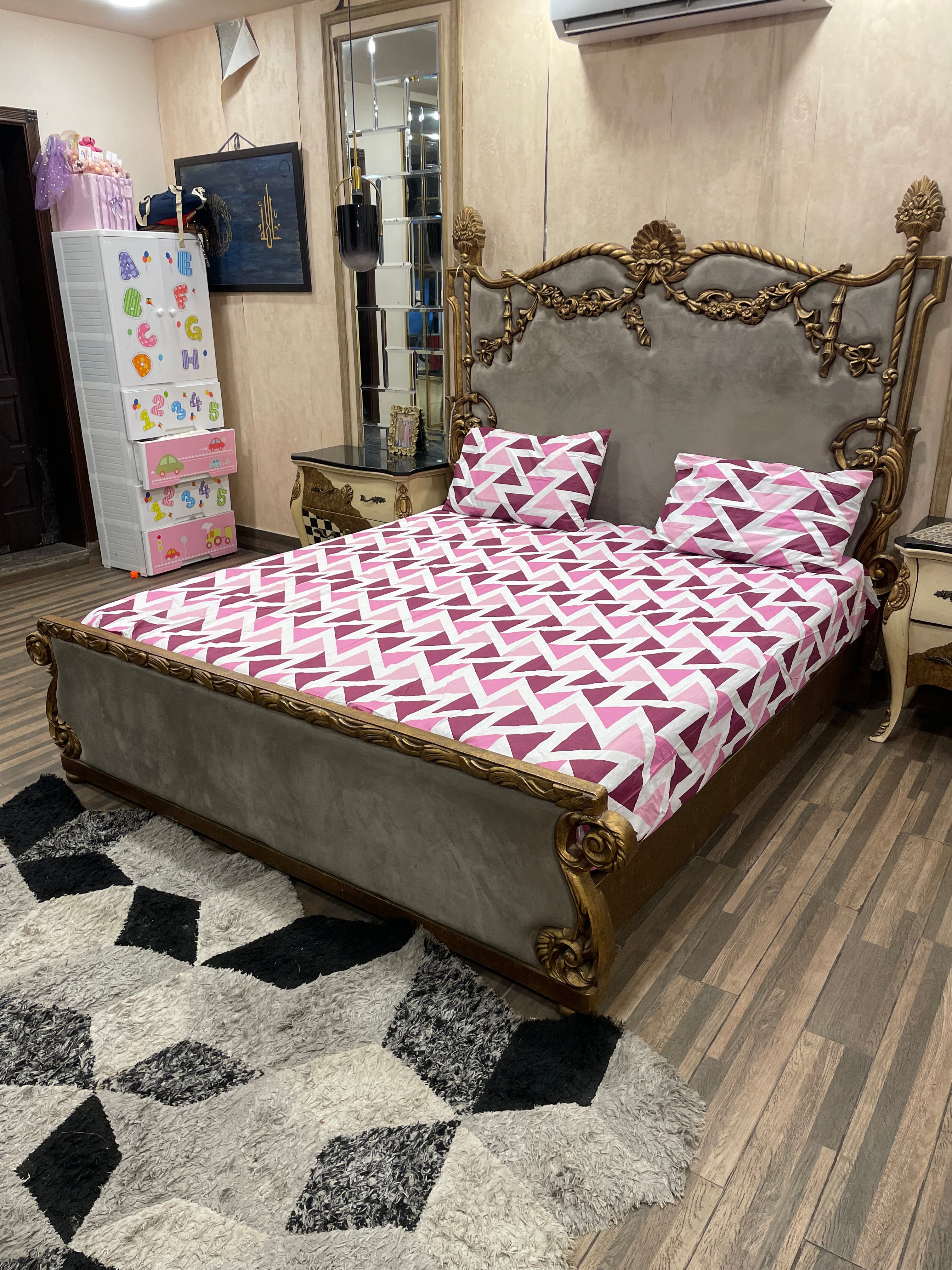Pure Cotton  fitted Bedsheet