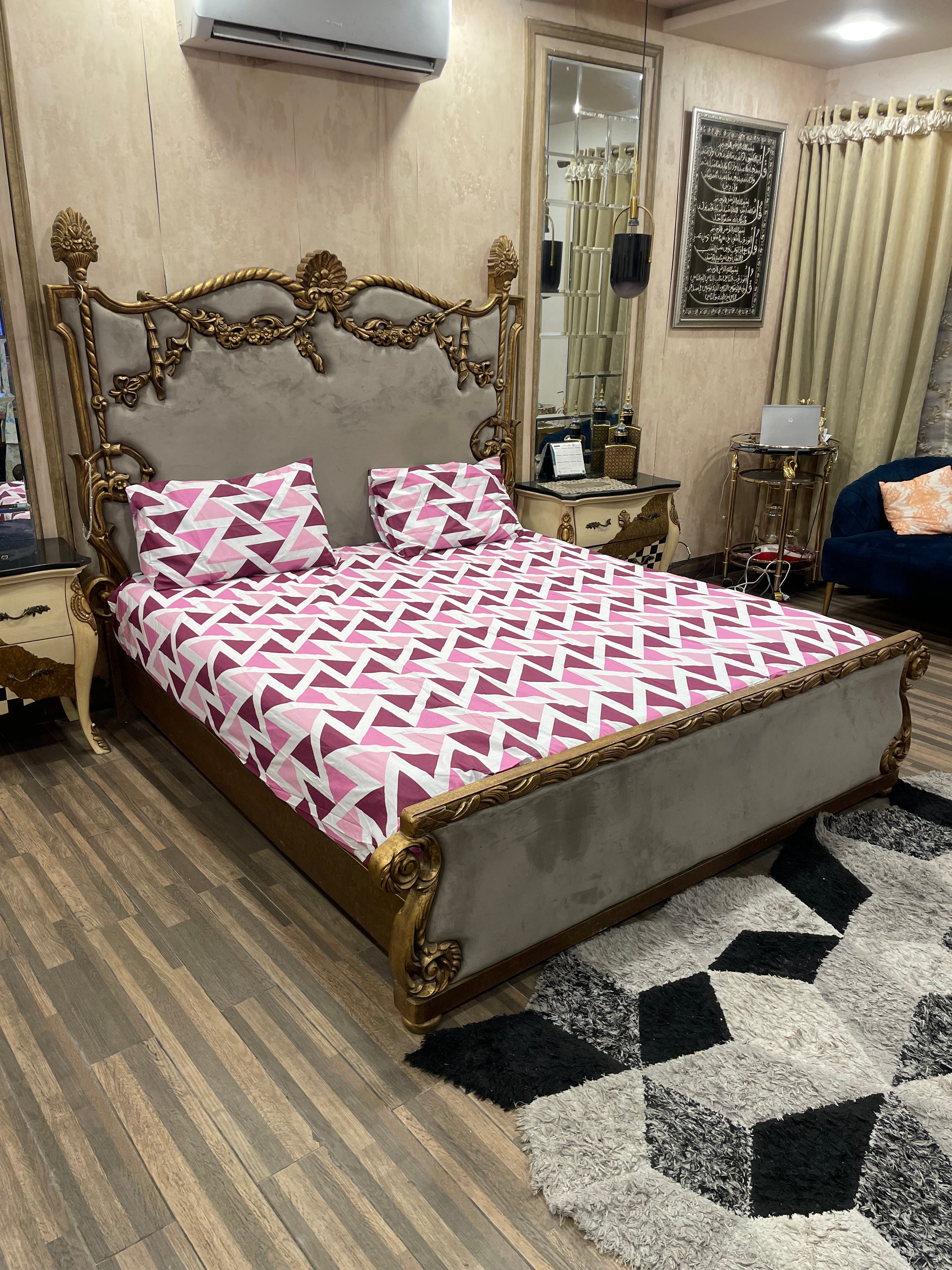 Pure Cotton  fitted Bedsheet