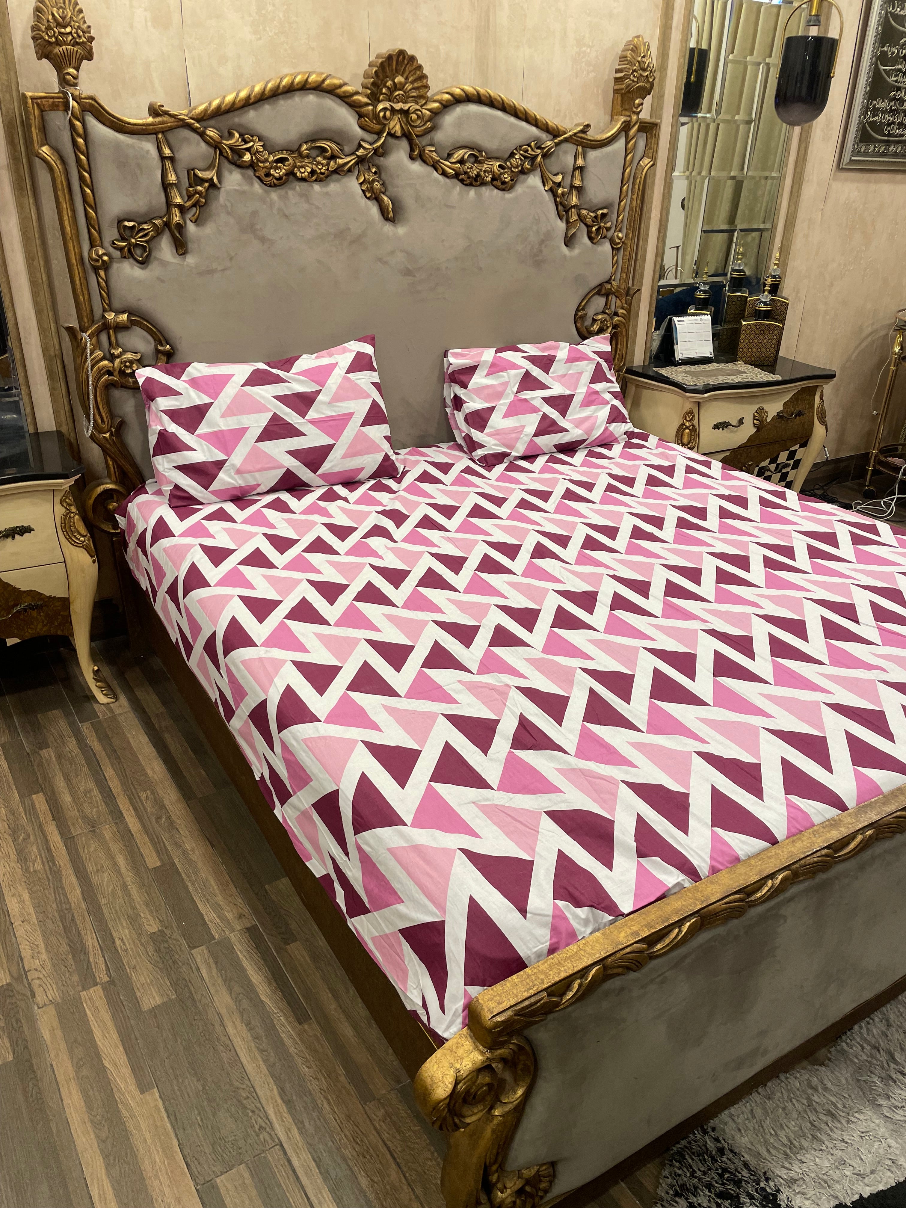 Pure Cotton  fitted Bedsheet