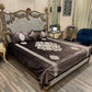 3️⃣PC  emboss velvet BEDSHEET aplic