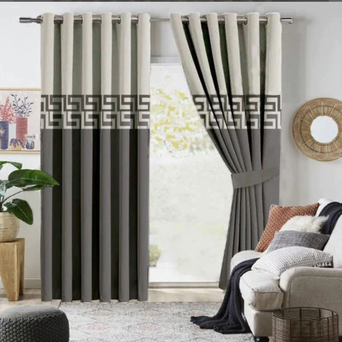 Luxury Velvet  2 tone Curtains