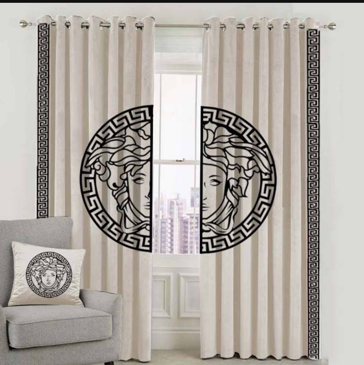 Luxury Velvet Versace Curtains