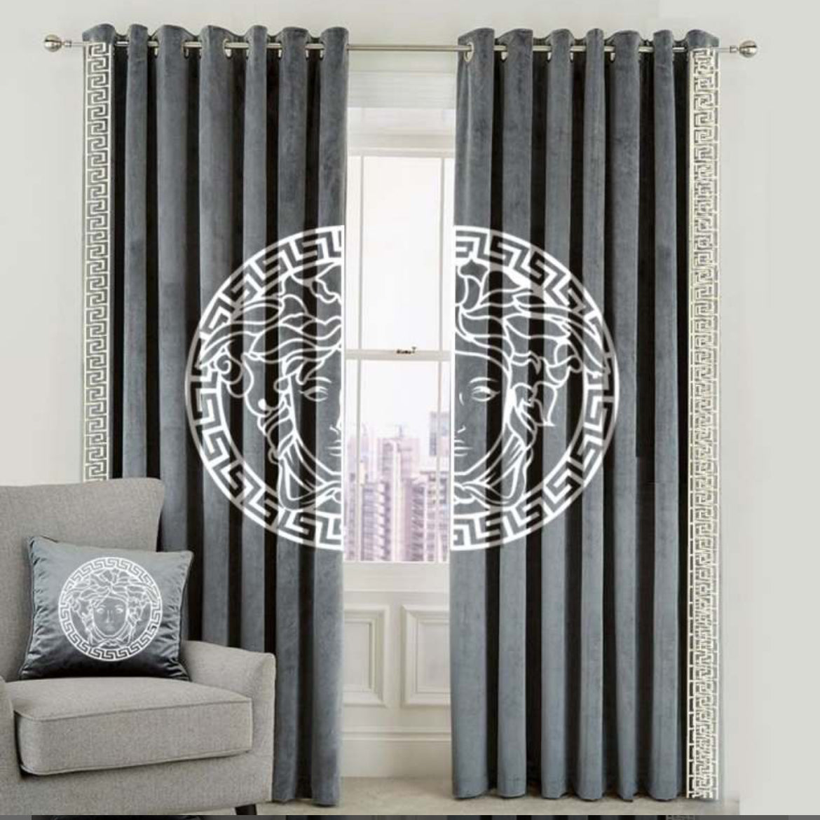 Luxury Velvet Versace Curtains