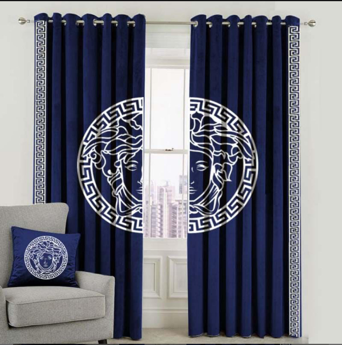 Luxury Velvet Versace Curtains