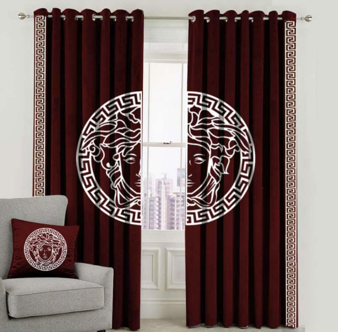 Luxury Velvet Versace Curtains