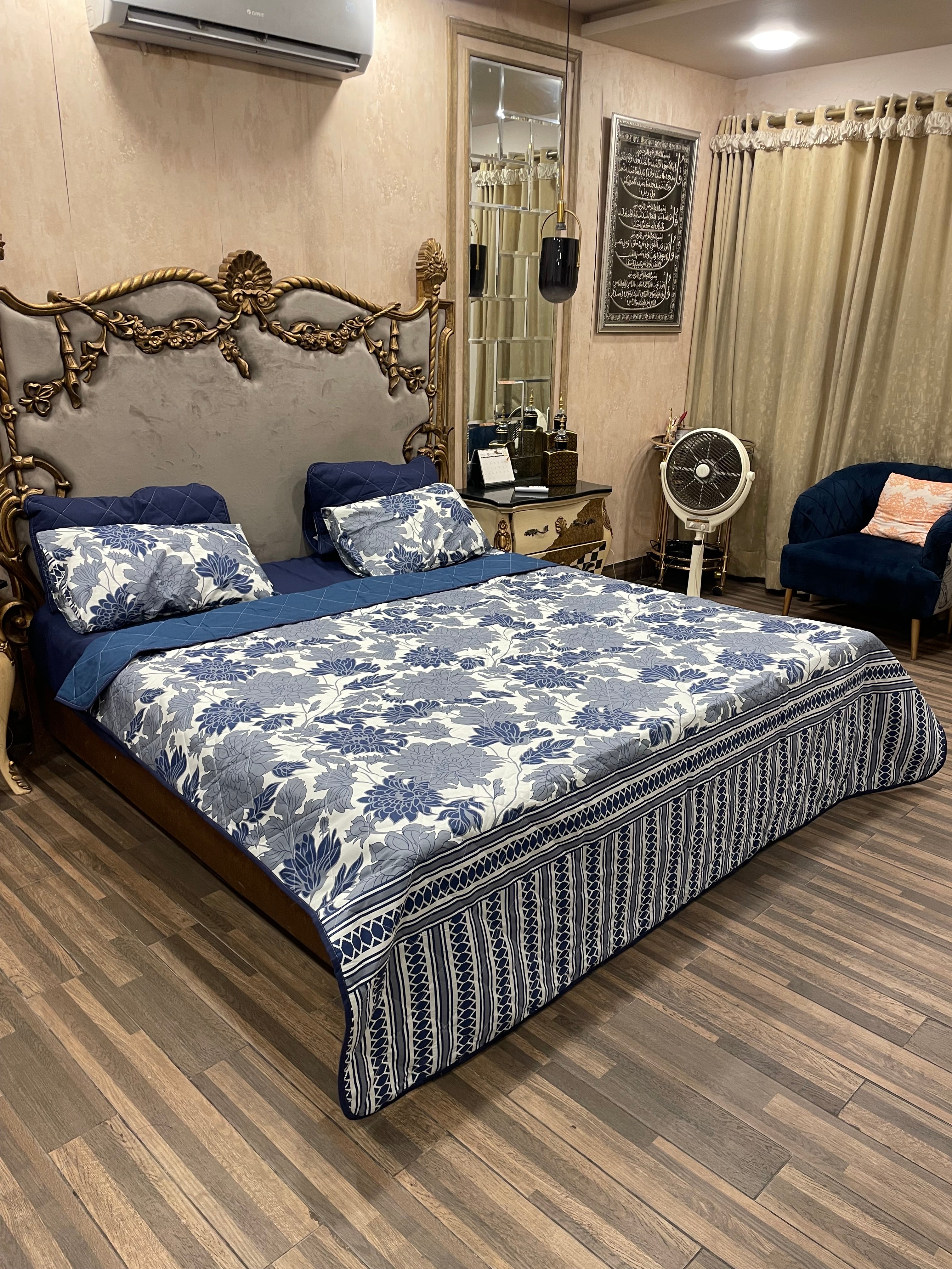 Pure Cotton 6️⃣PC Comforter set