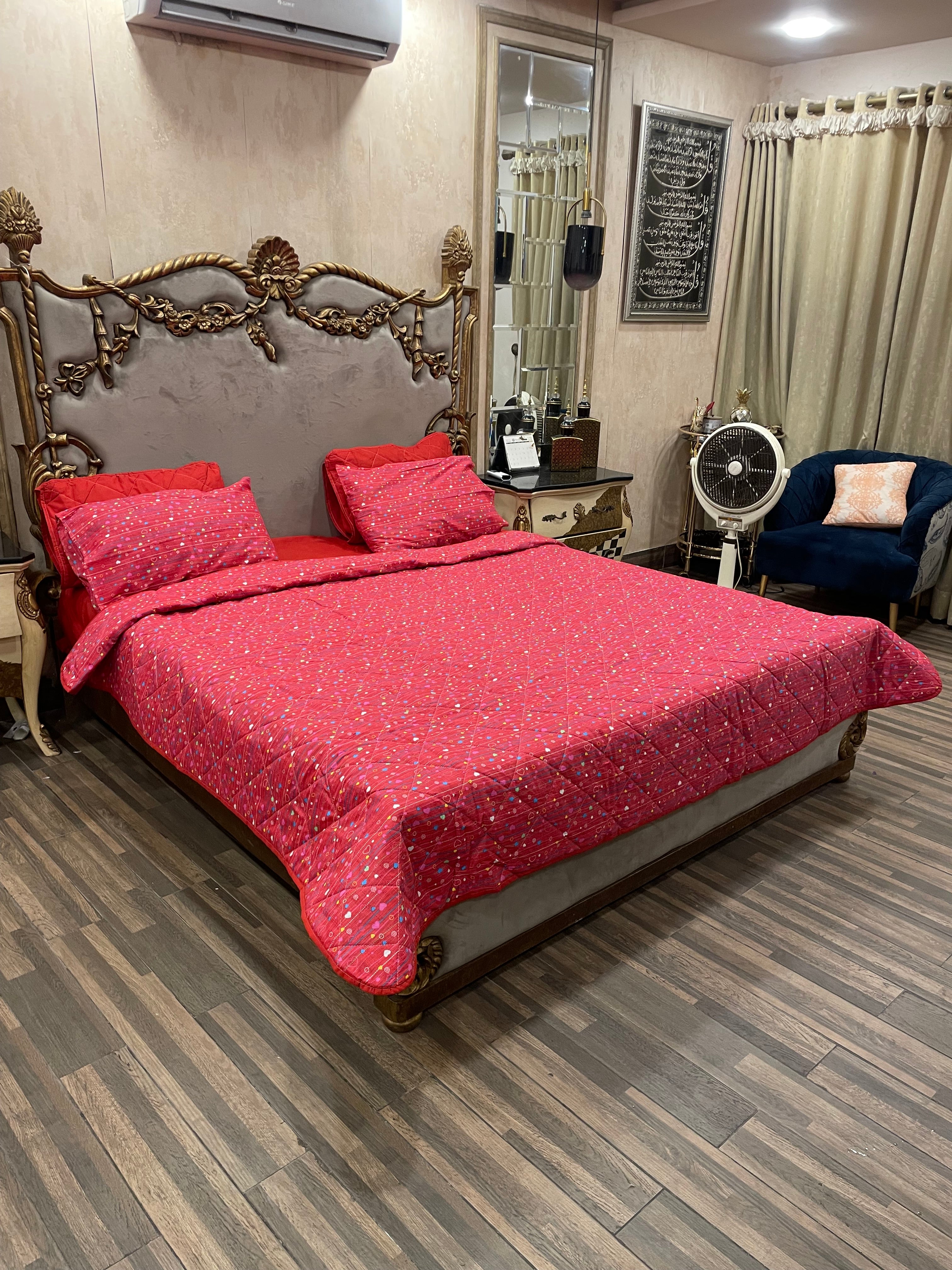 Pure Cotton 6️⃣PC Comforter set