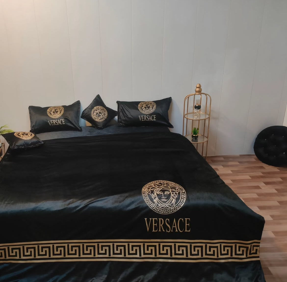 8 PC Versace Velvet Bridal Duvet Set