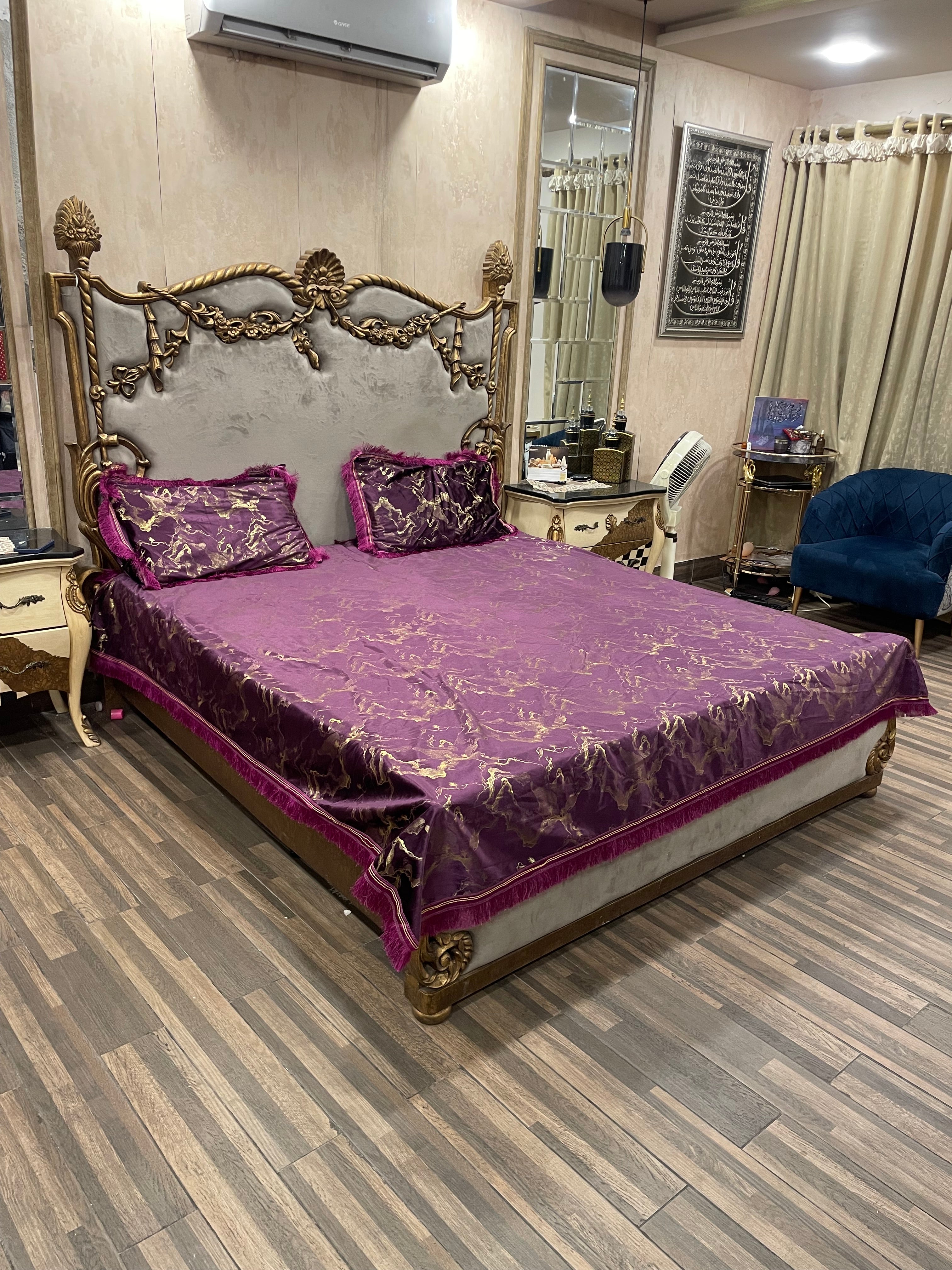 3️⃣PC  texture velvet BEDSHEET