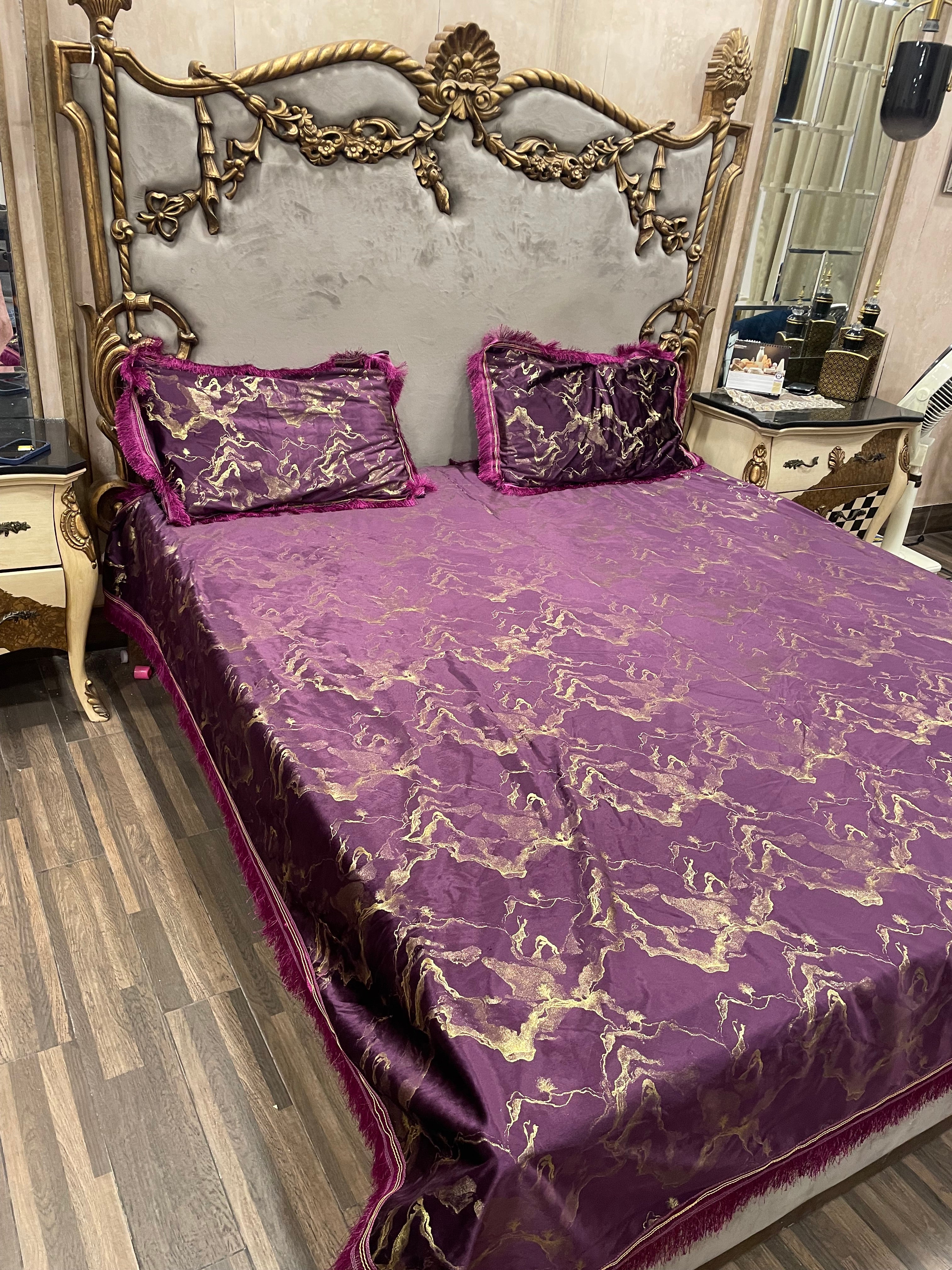 3️⃣PC  texture velvet BEDSHEET