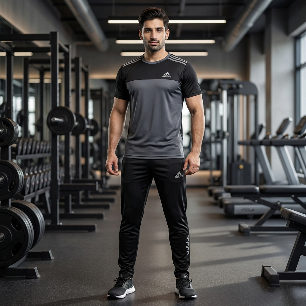 Adidas - Adidas Dri-Fit Tracksuit black gray