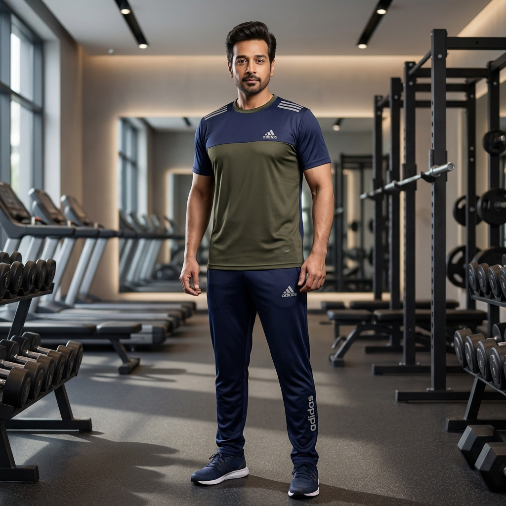 Adidas - Adidas Dri-Fit Tracksuit Blue Green