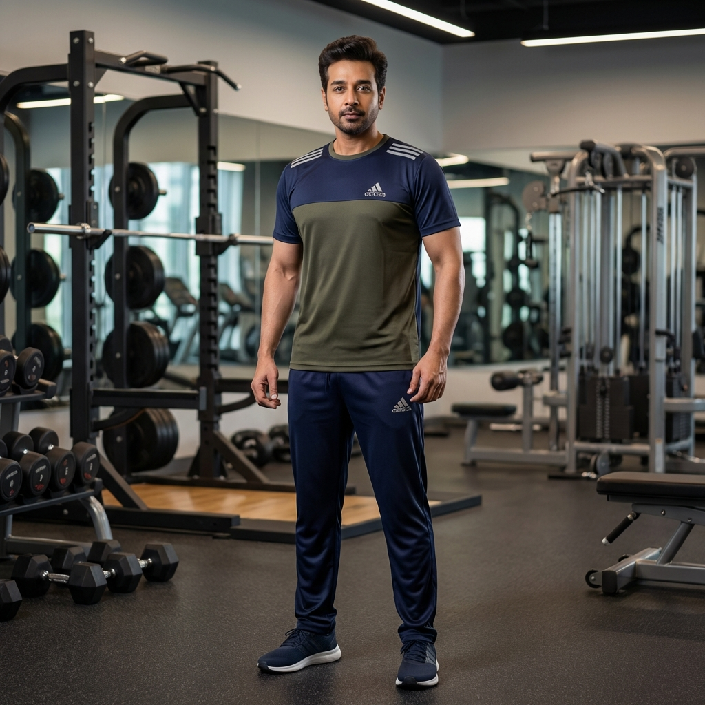 Adidas - Adidas Dri-Fit Tracksuit Blue Green