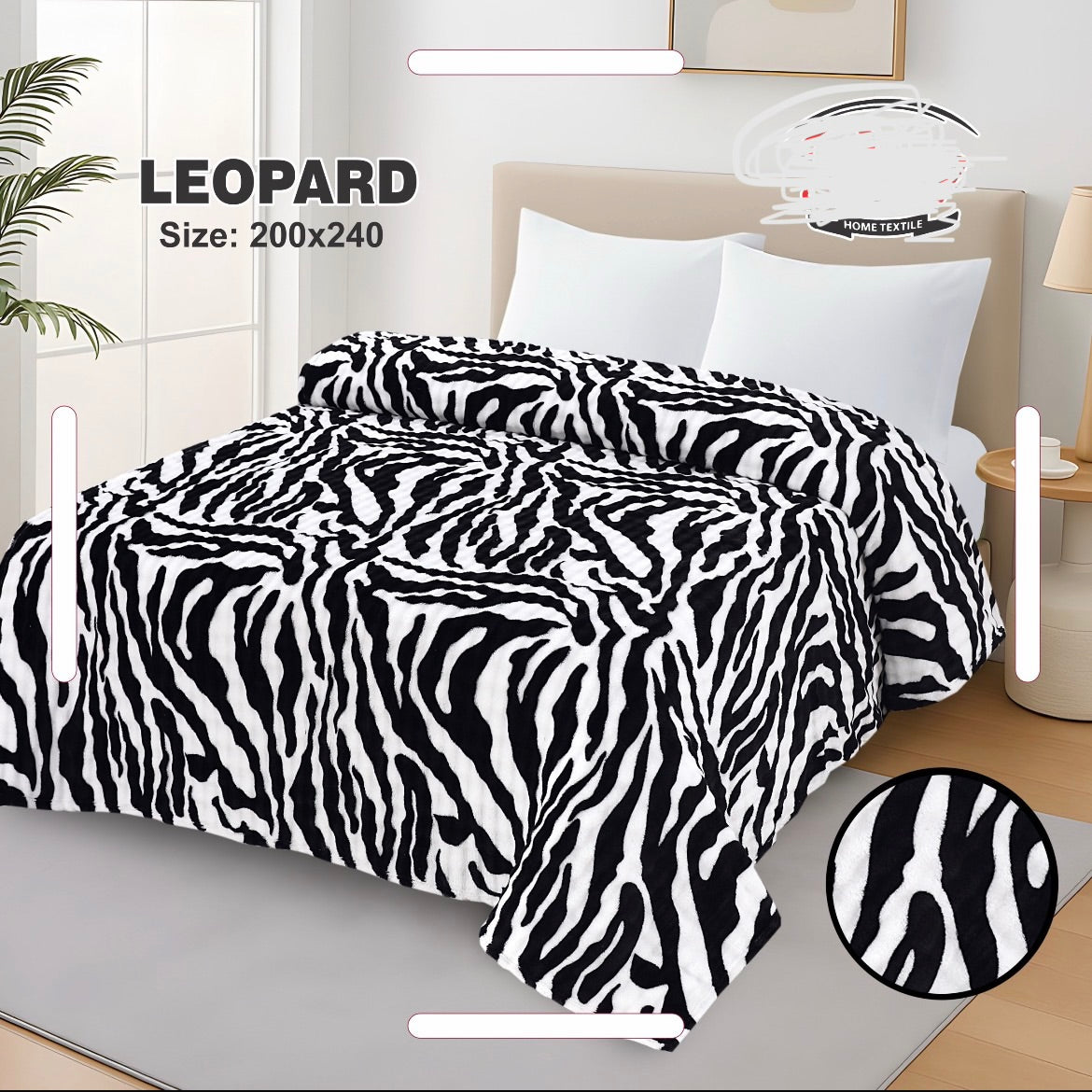 Zebra FLEES black white
