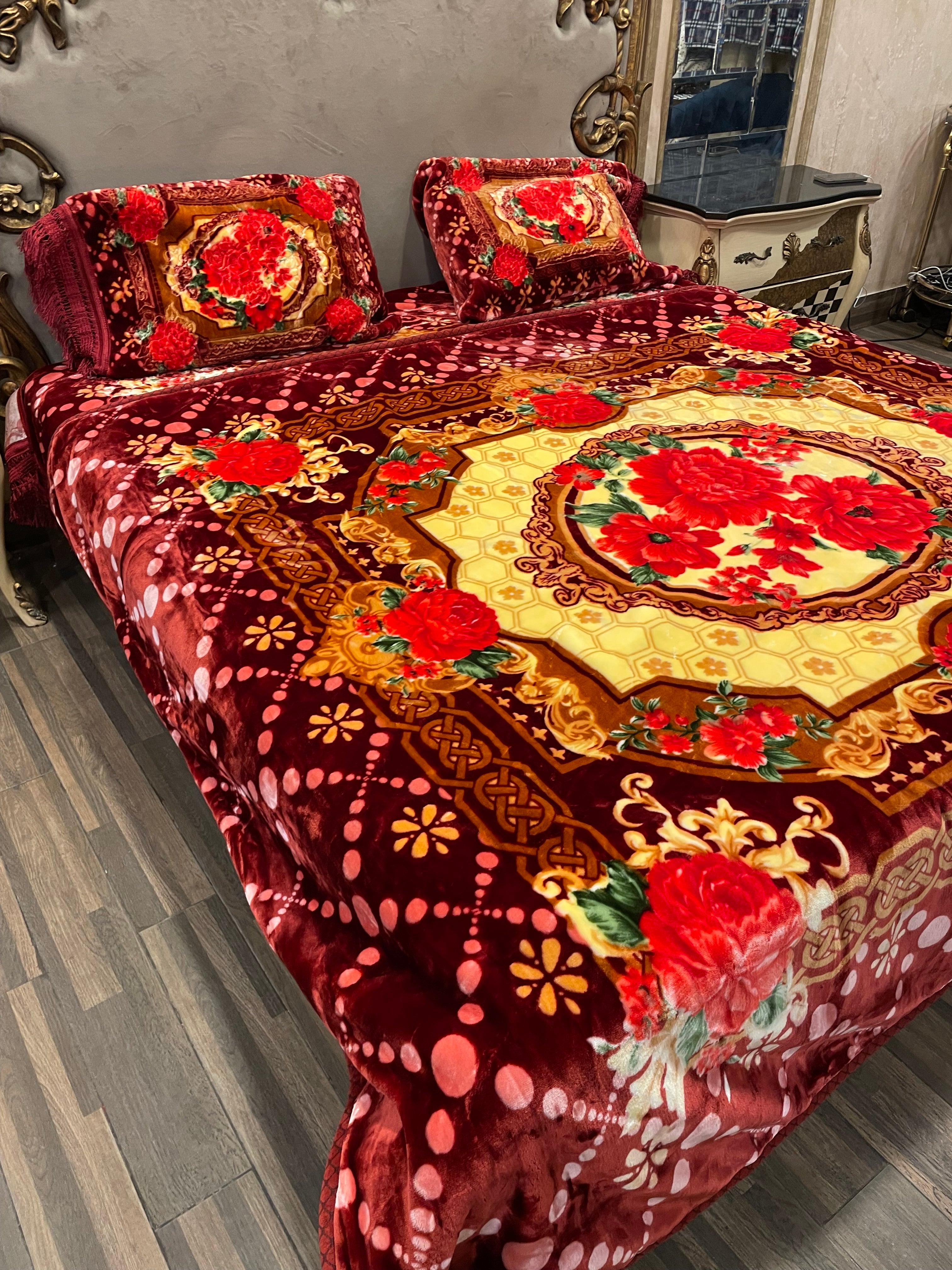 4️⃣ PC Unique BLANKET/KAMBLE Mehroon