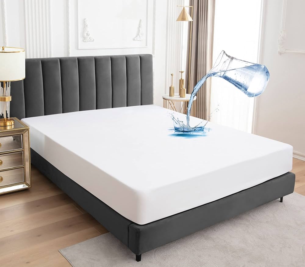 Fitted Mattress protected sheet white