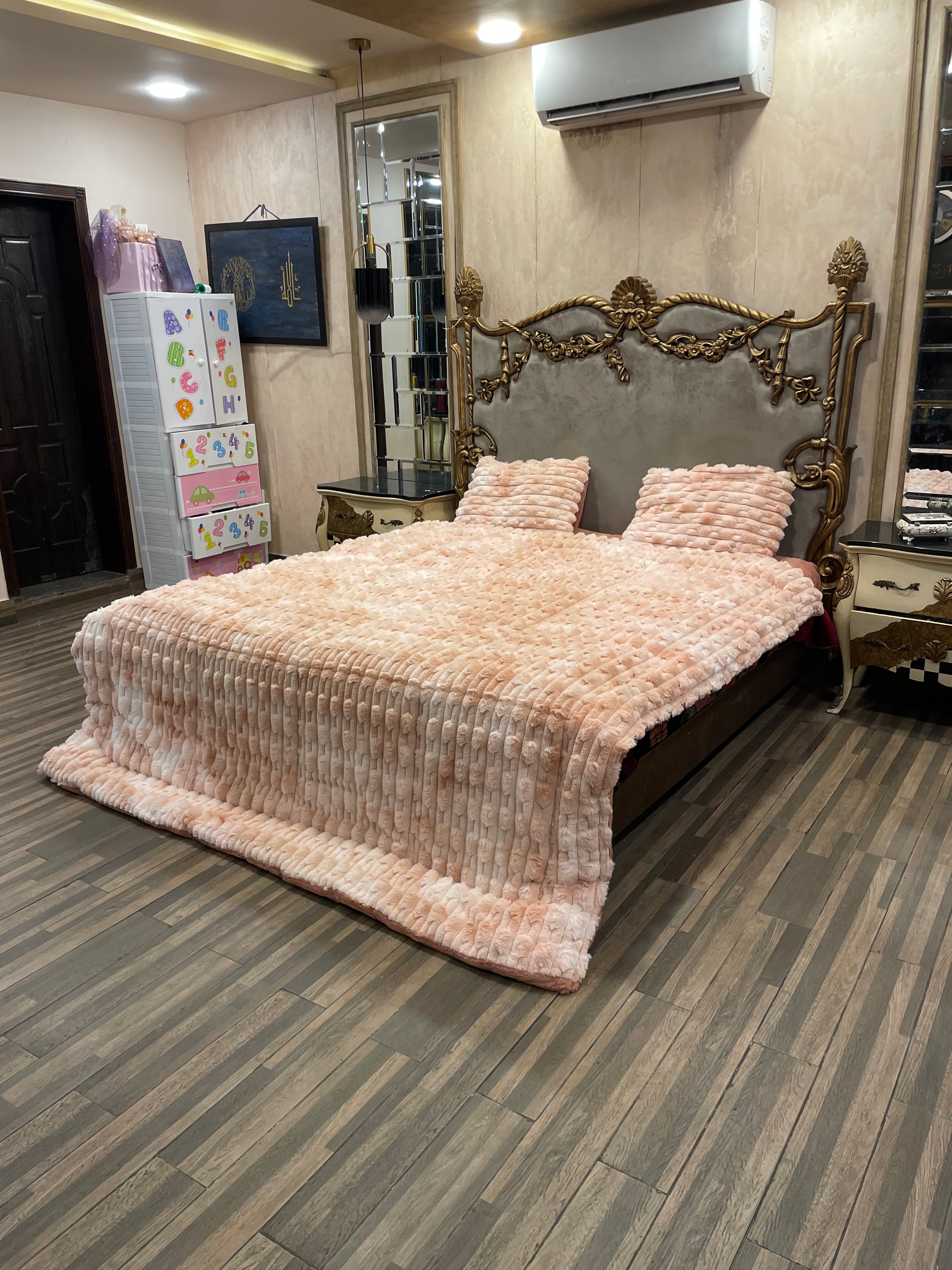 Bao Peach Pink 4️⃣PC Razai set