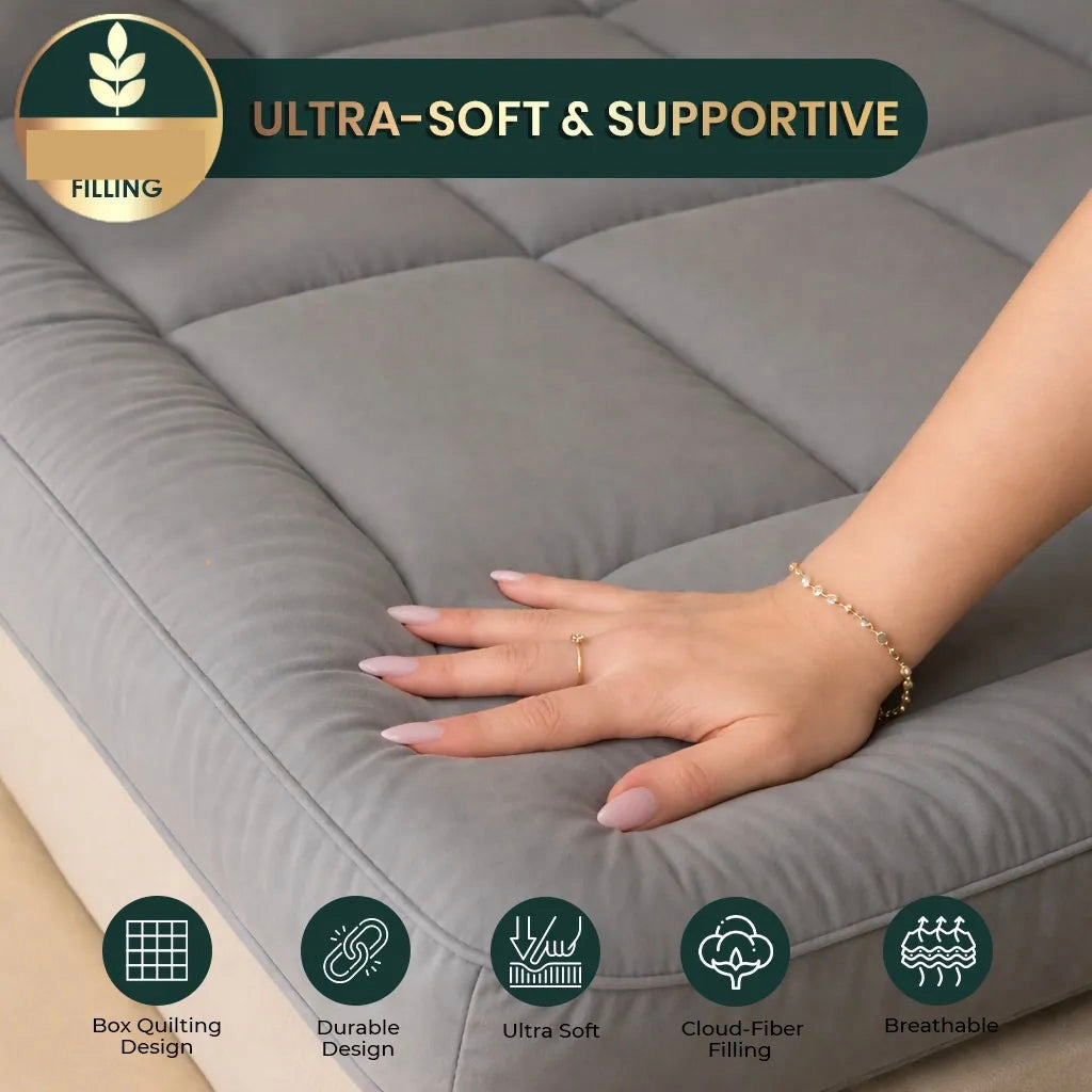 medicated Mattress Topper Gray
