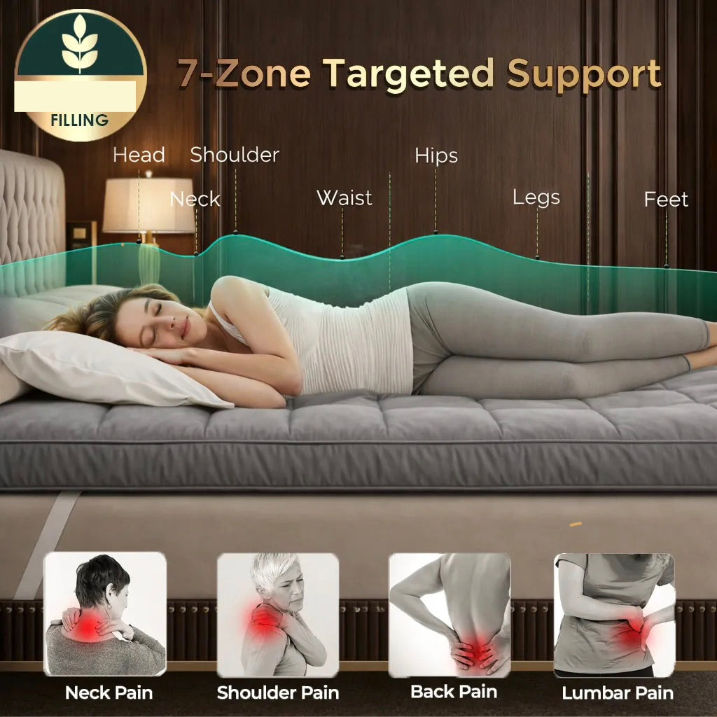 medicated Mattress Topper White