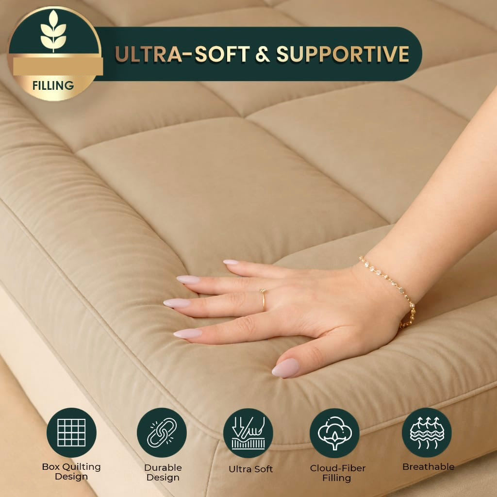 medicated Mattress Toppe Camel