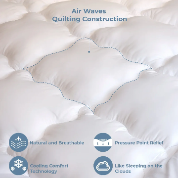 medicated Mattress Topper White